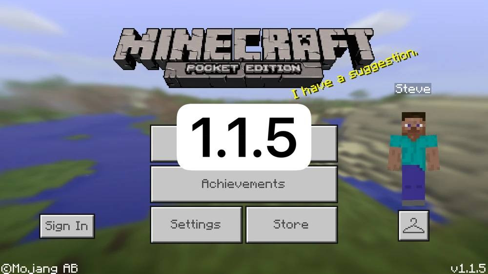 Майнкрафт ПЕ 1.1.5