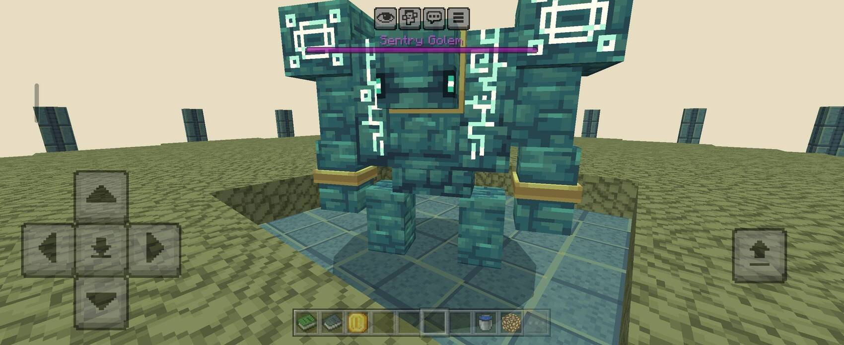 Босс Sentry Golem вблизи